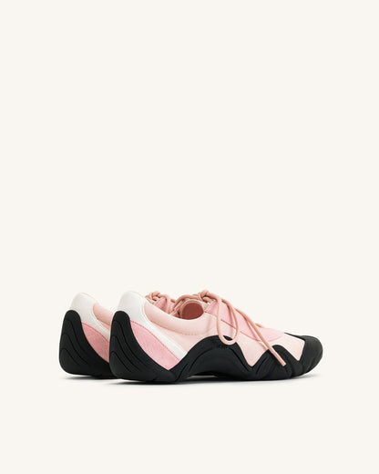 Caitlin Lace-up Ballerina Sneakers - Pink | JW PEI