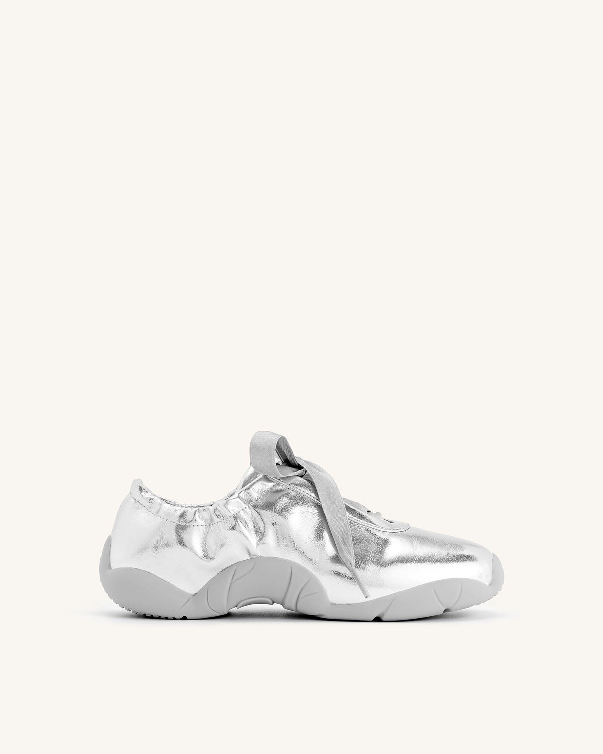 Flavia Ballerina Sneakers - Silver | JW PEI