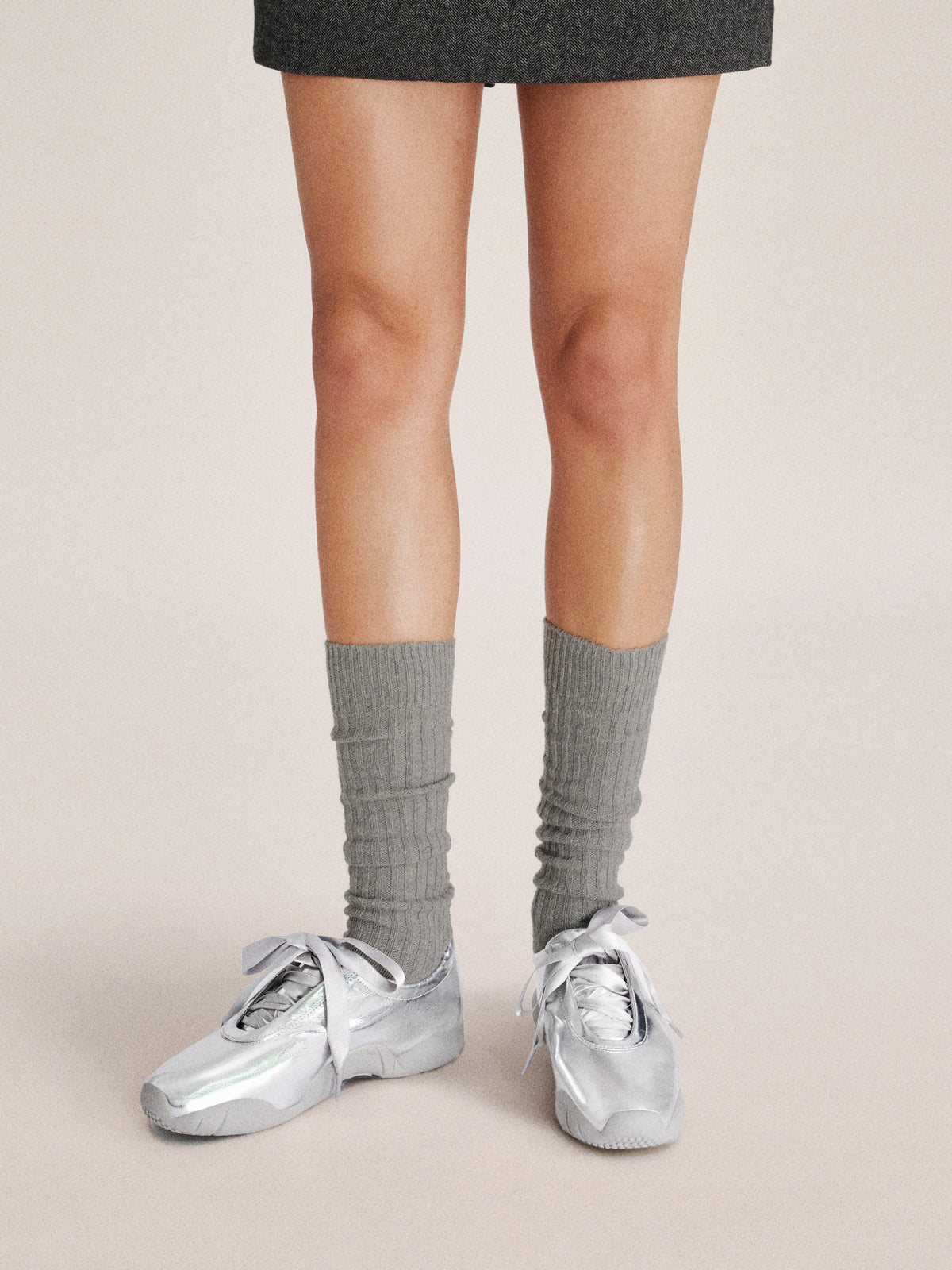 Flavia Ballerina Sneakers - Silver | JW PEI