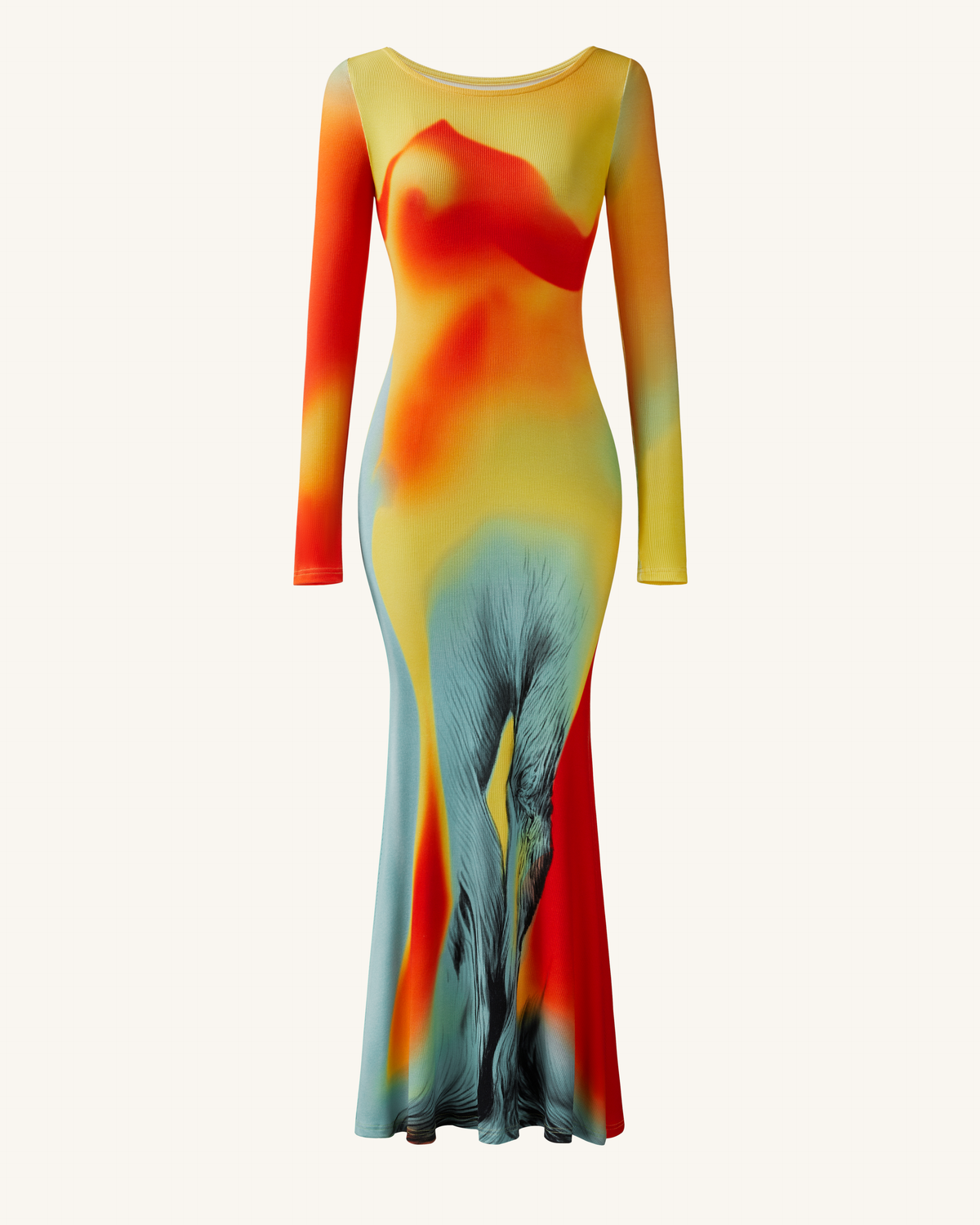 Lily Illusion Print Dress - Multicolor | JW PEI