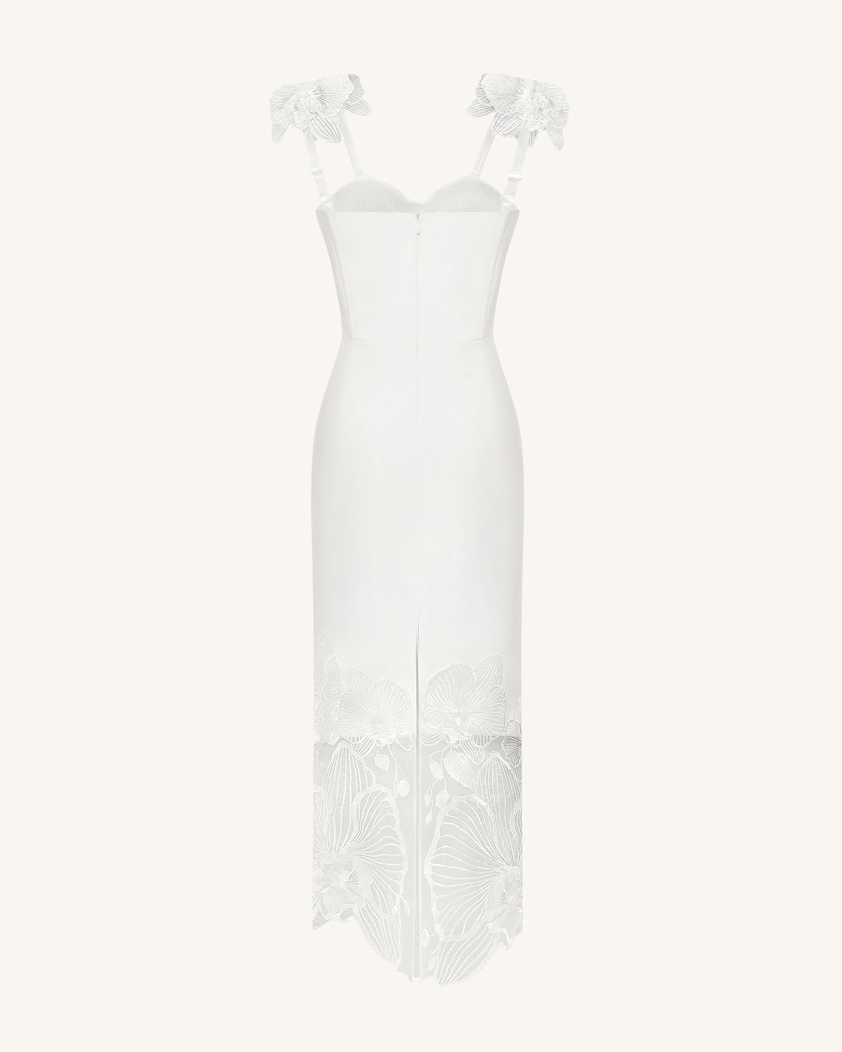 Orchid Embroidered Corset Dress - White | JW PEI
