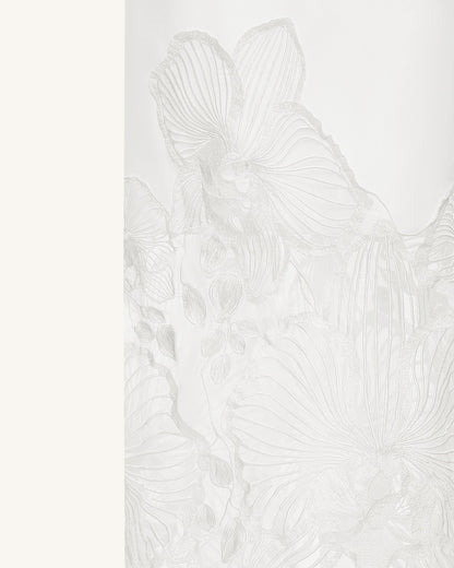 Orchid Embroidered Corset Dress - White | JW PEI