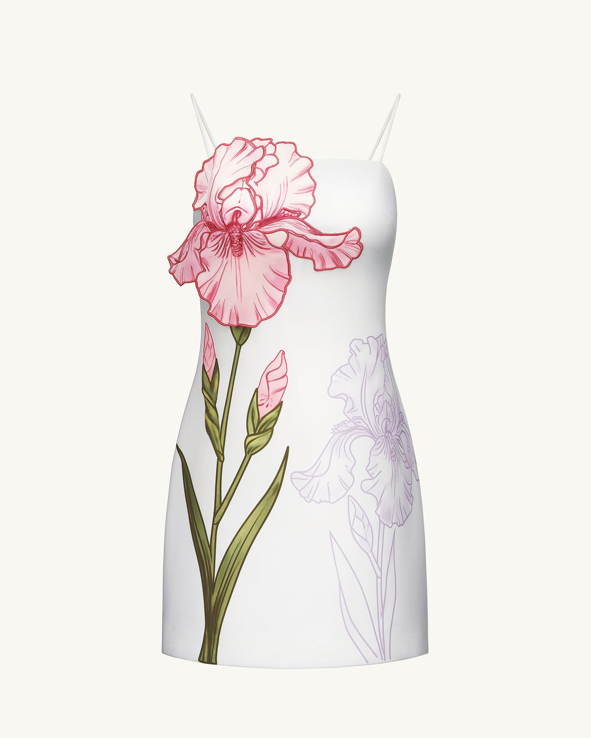 Iris Appliqué Mini Dress - White | JW PEI