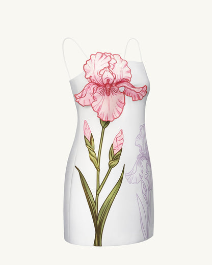 Iris Appliqué Mini Dress - White | JW PEI