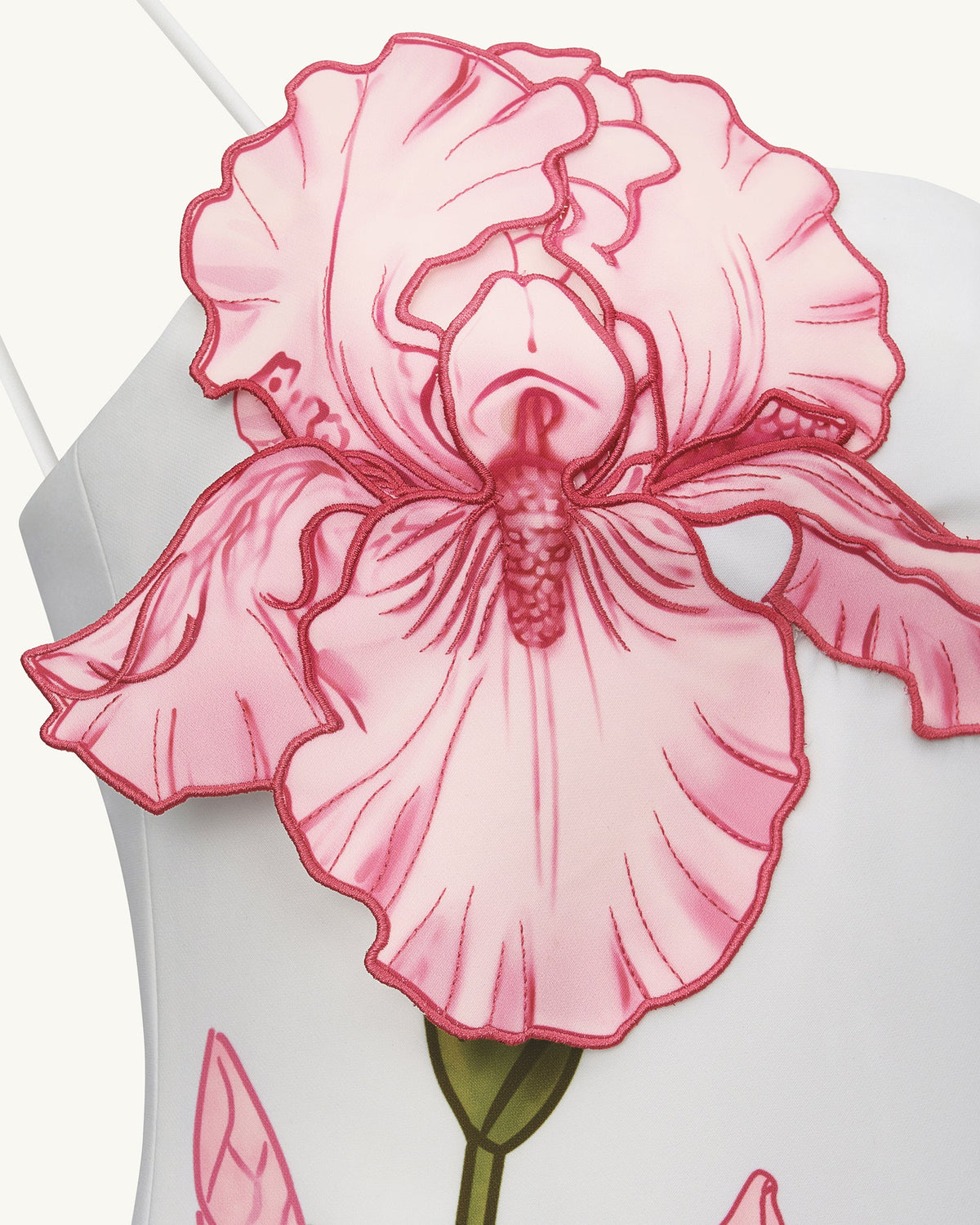 Iris Appliqué Mini Dress - White | JW PEI