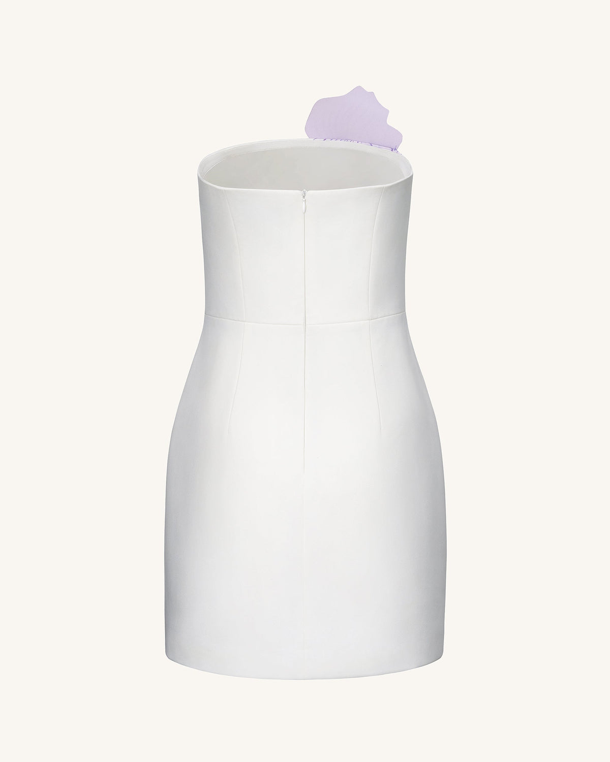Slipper Orchid Appliqué Mini Dress - White | JW PEI