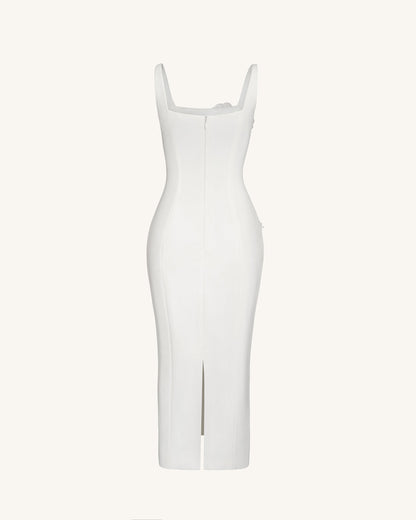 Garden Grace Sheath Dress - White | JW PEI