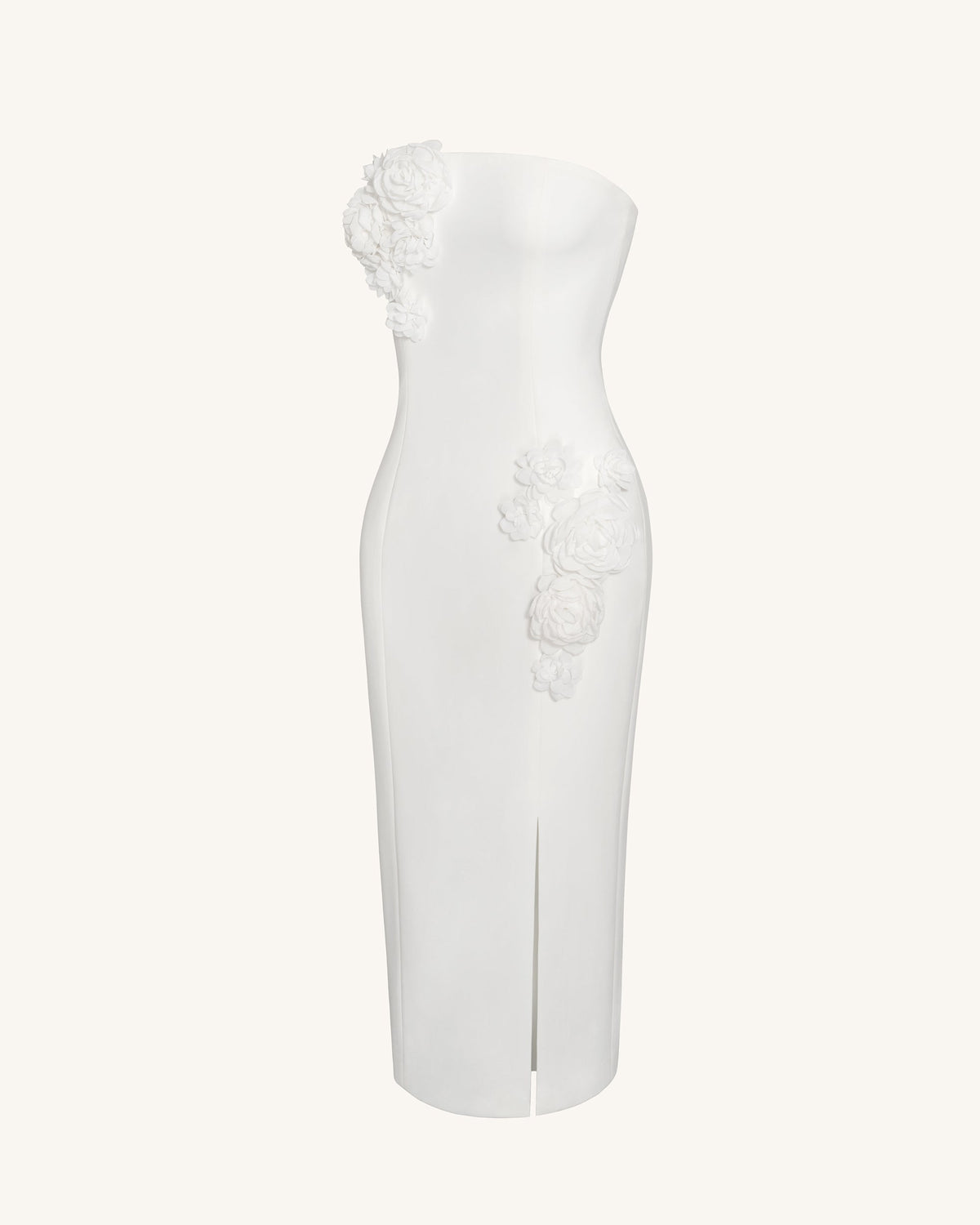 Petal Perfection Cocktail Dress - White | JW PEI