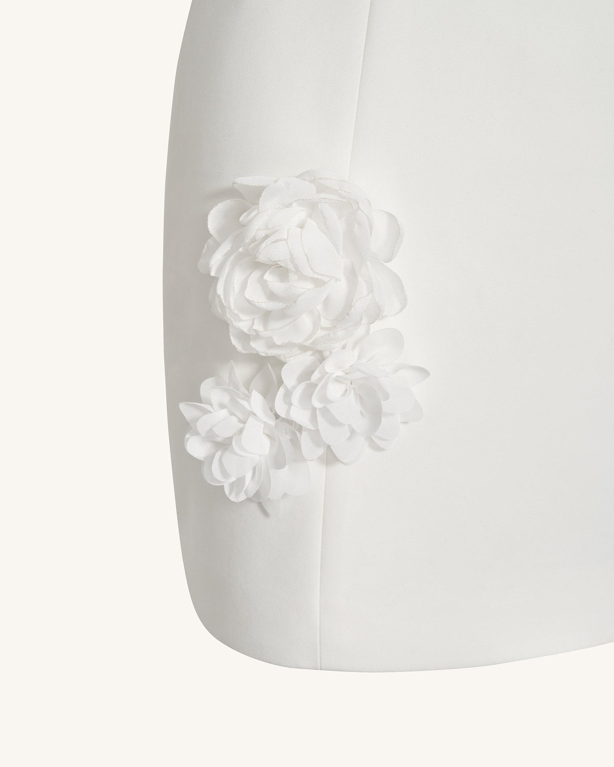 Floral Embrace Sleeveless Gown - White | JW PEI