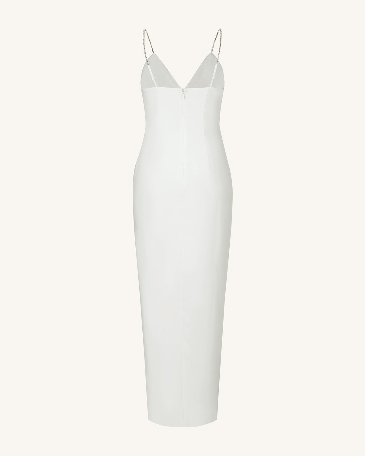 Ayliua Sweetheart-Neckline Rhinestones Embellished White Long Dress - | JW PEI