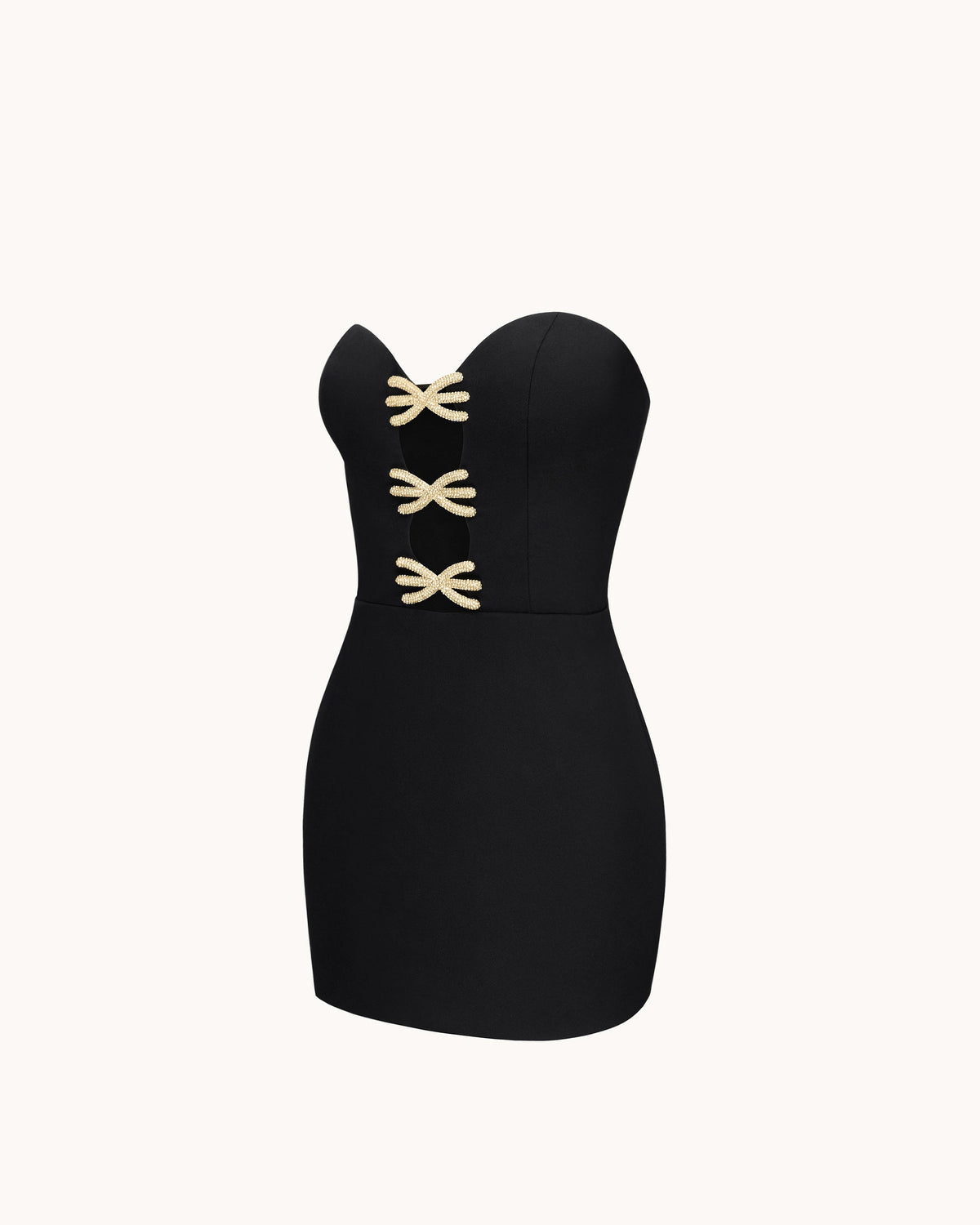 Samantha Cutout Mini Dress - Black | JW PEI