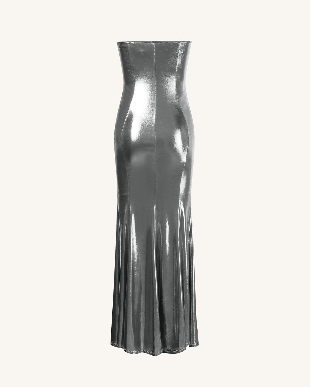 Olivia Silver Maxi Tube Dress - Silver | JW PEI