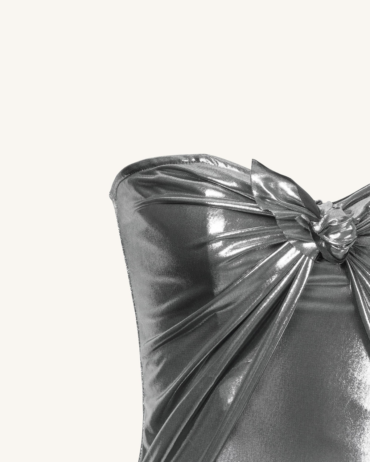 Olivia Silver Maxi Tube Dress - Silver | JW PEI