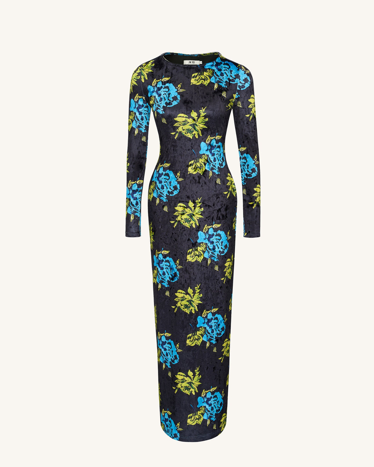 Zoe Vibrant Floral Long Sleeve Gown - Multicolor | JW PEI