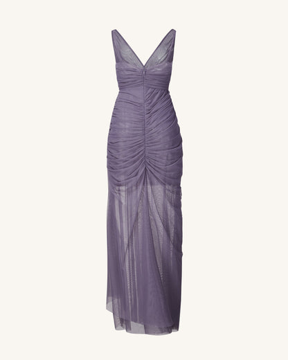 Luna Flowing Mesh Gown - Lavender | JW PEI