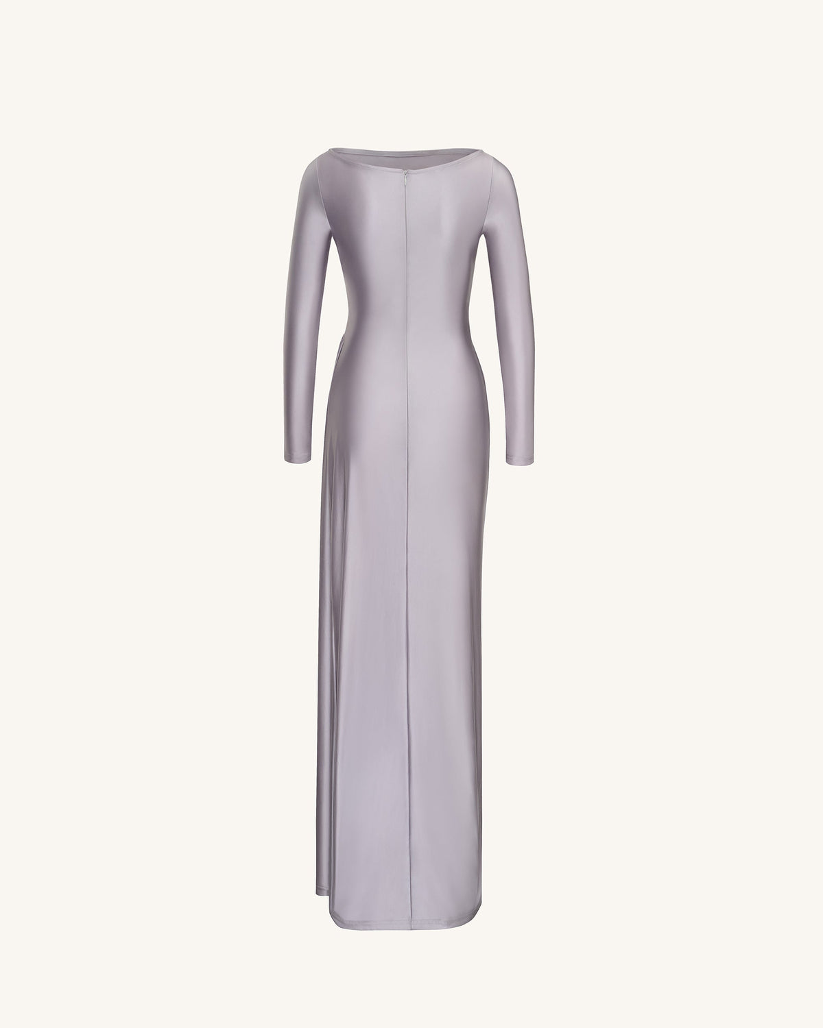 Amara Metallic Ruched Dress - Silver | JW PEI