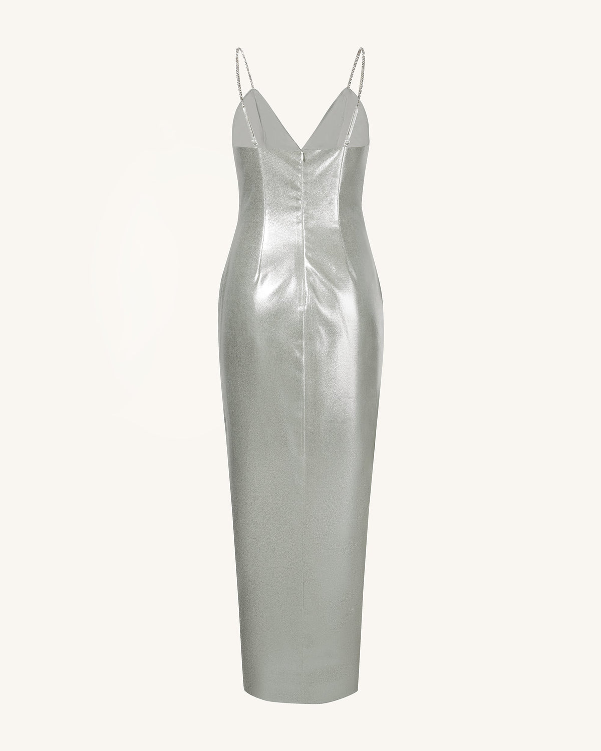 Ayliua Sweetheart-Neckline Rhinestones Embellished Silver Long Dress - | JW PEI