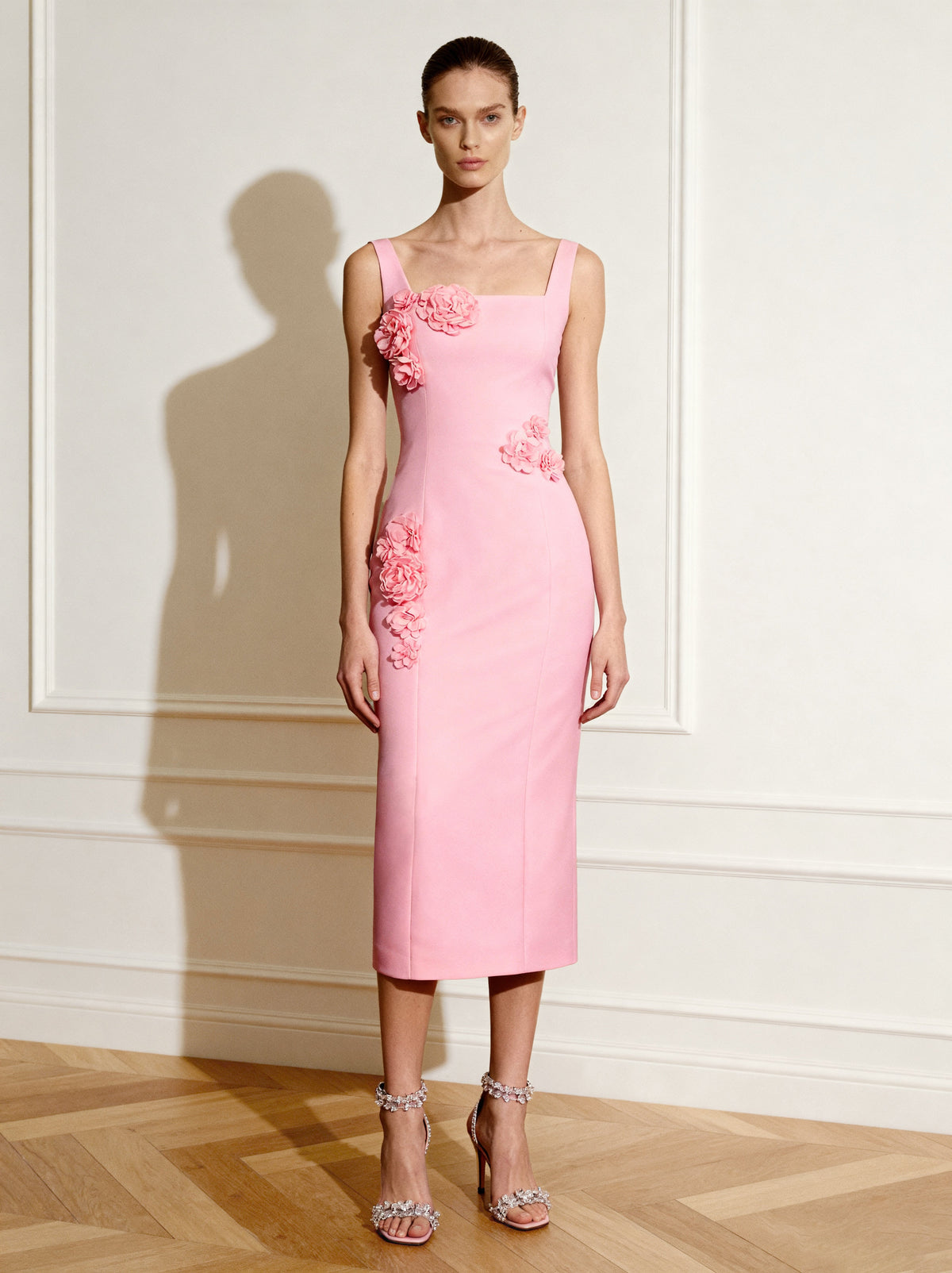 Garden Grace Sheath Dress - Pink | JW PEI