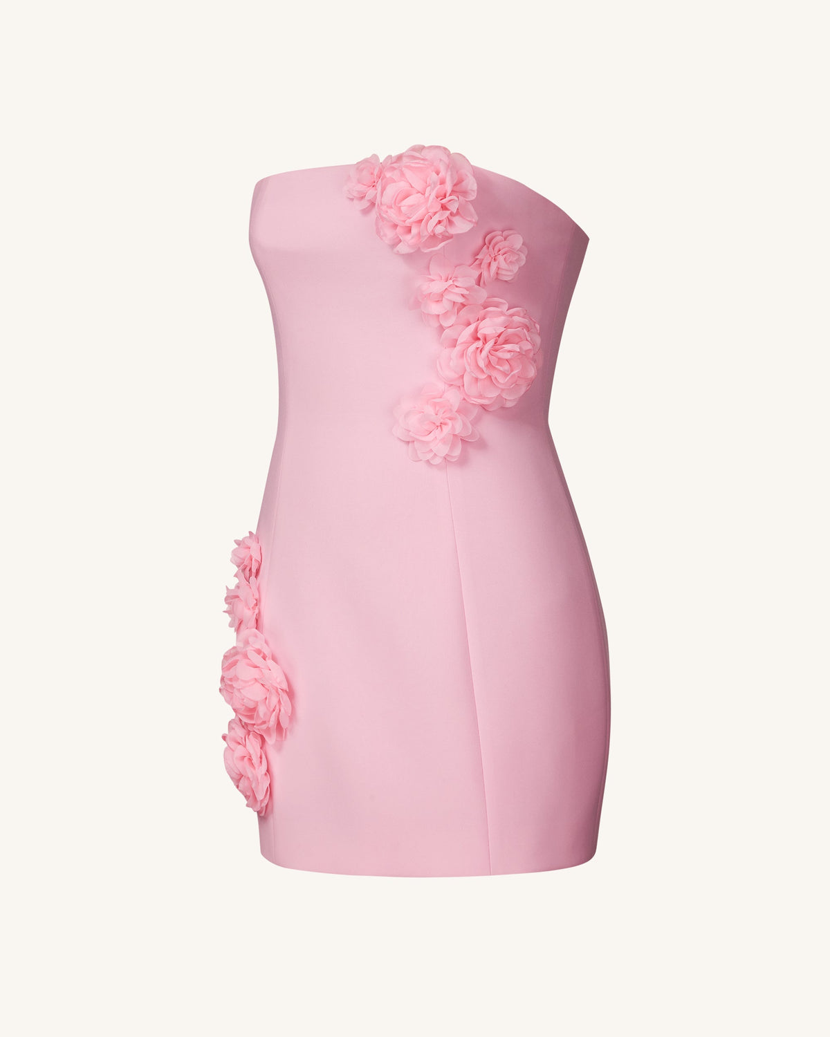 Blossoming Elegance Strapless Dress - Pink | JW PEI