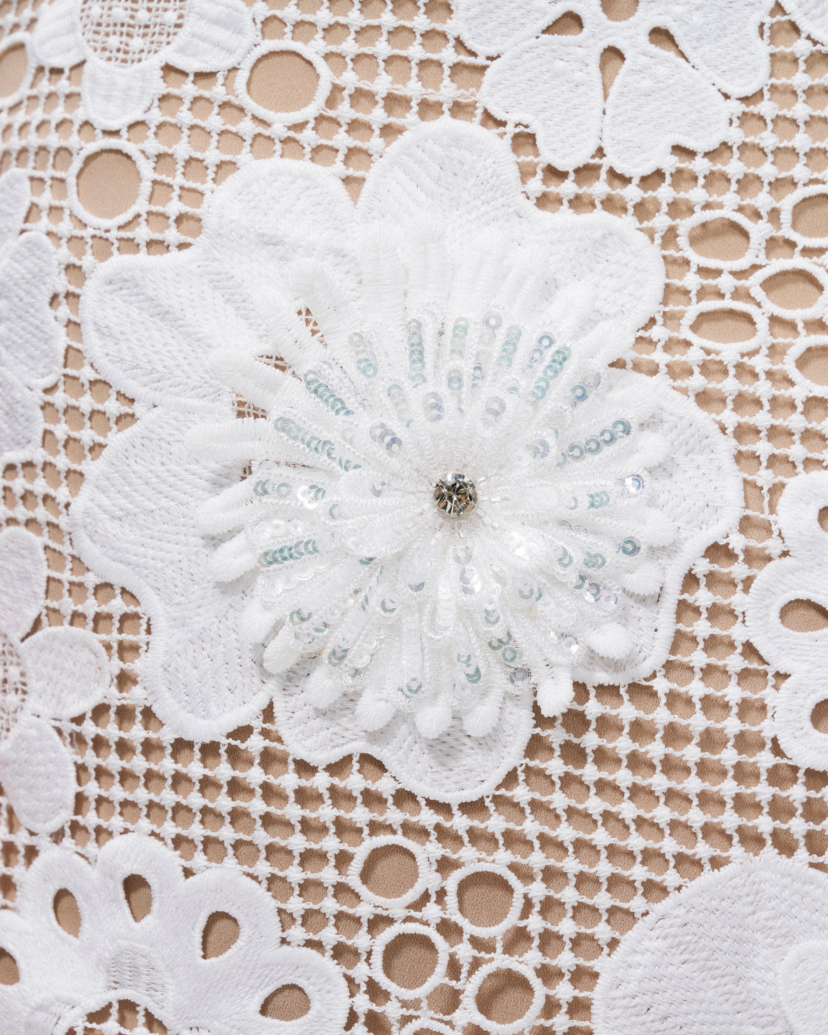 Leander Embroidered Lace Mini Dress - White | JW PEI