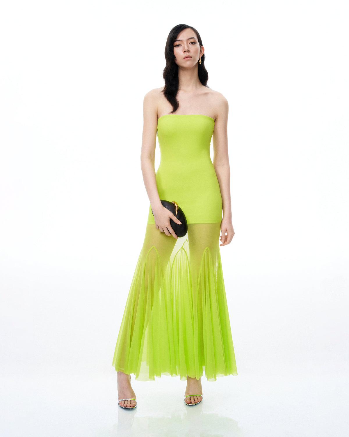 Thalassa Mesh Dress - Lime Green | JW PEI