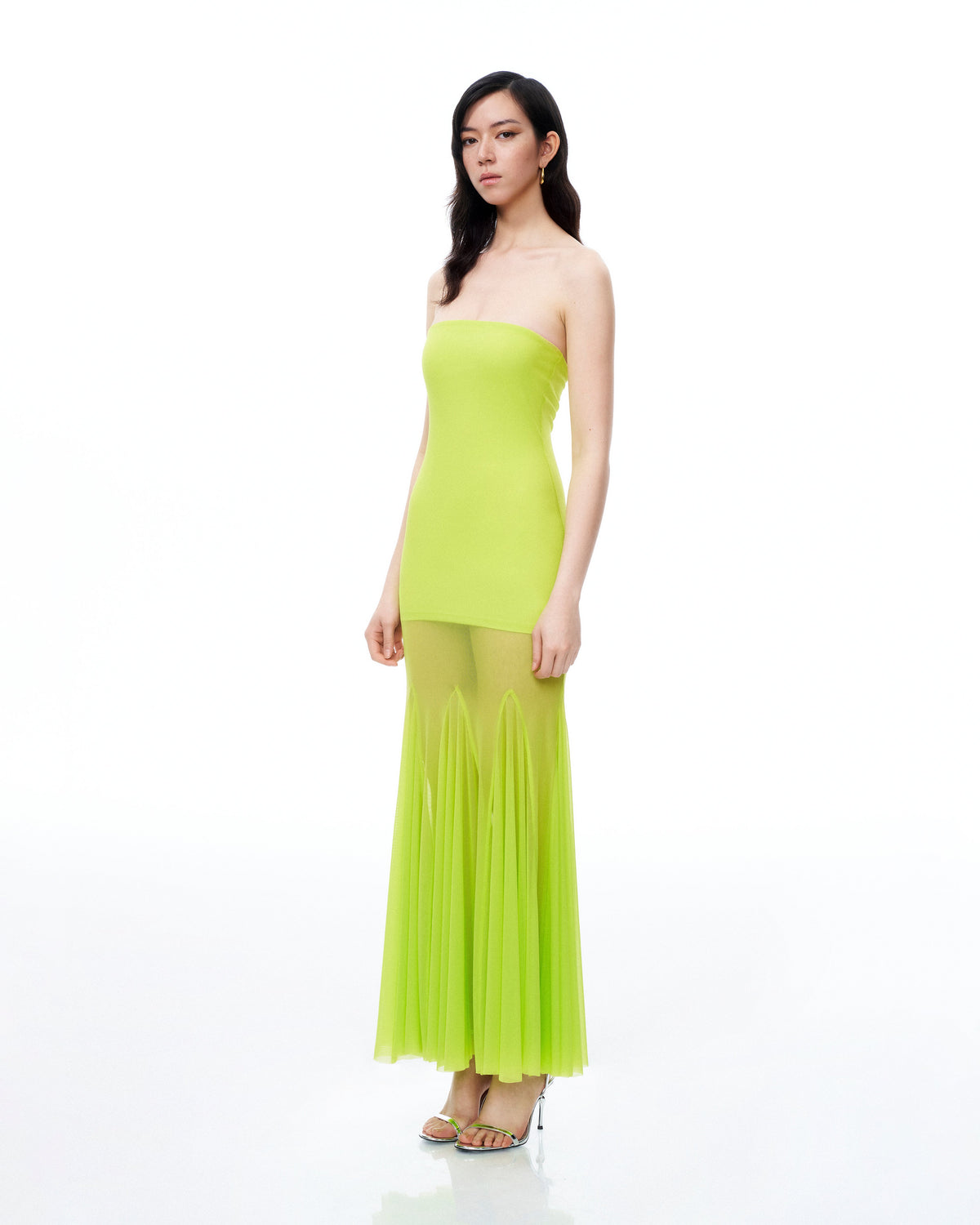 Thalassa Mesh Dress - Lime Green | JW PEI