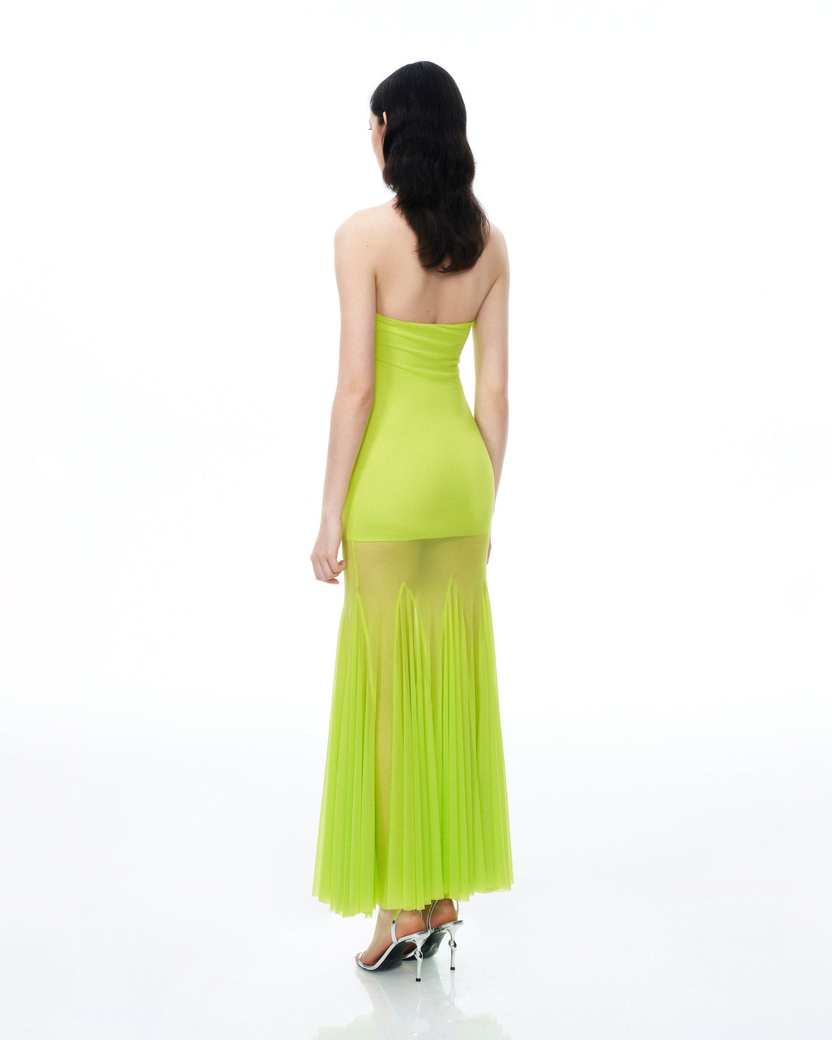 Thalassa Mesh Dress - Lime Green | JW PEI