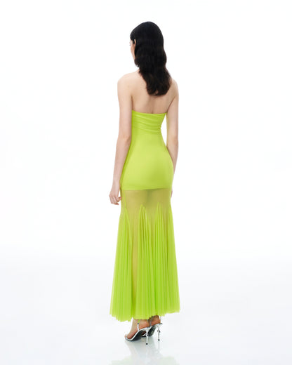 Thalassa Mesh Dress - Lime Green | JW PEI