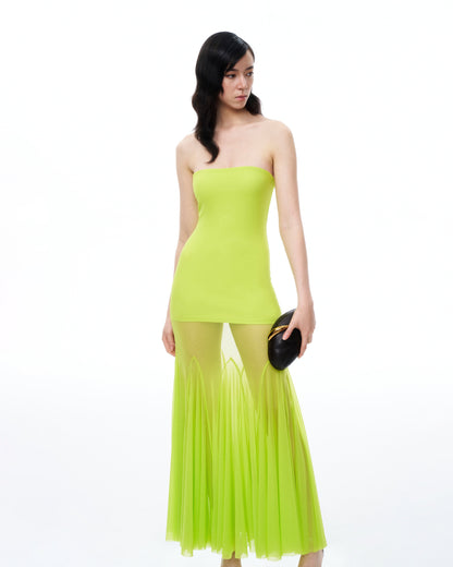 Thalassa Mesh Dress - Lime Green | JW PEI