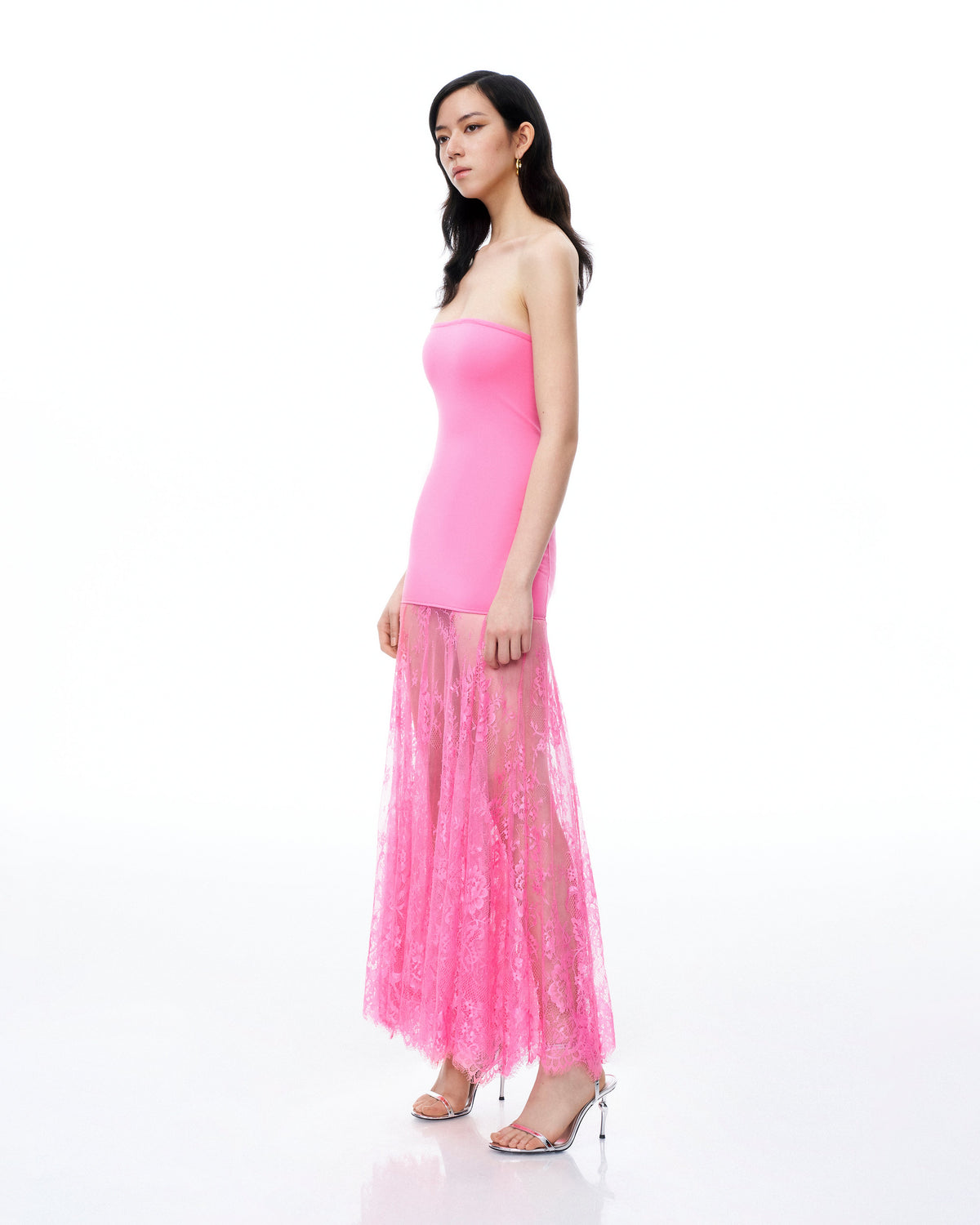 Evadne Floral Lace Dress - Pink | JW PEI
