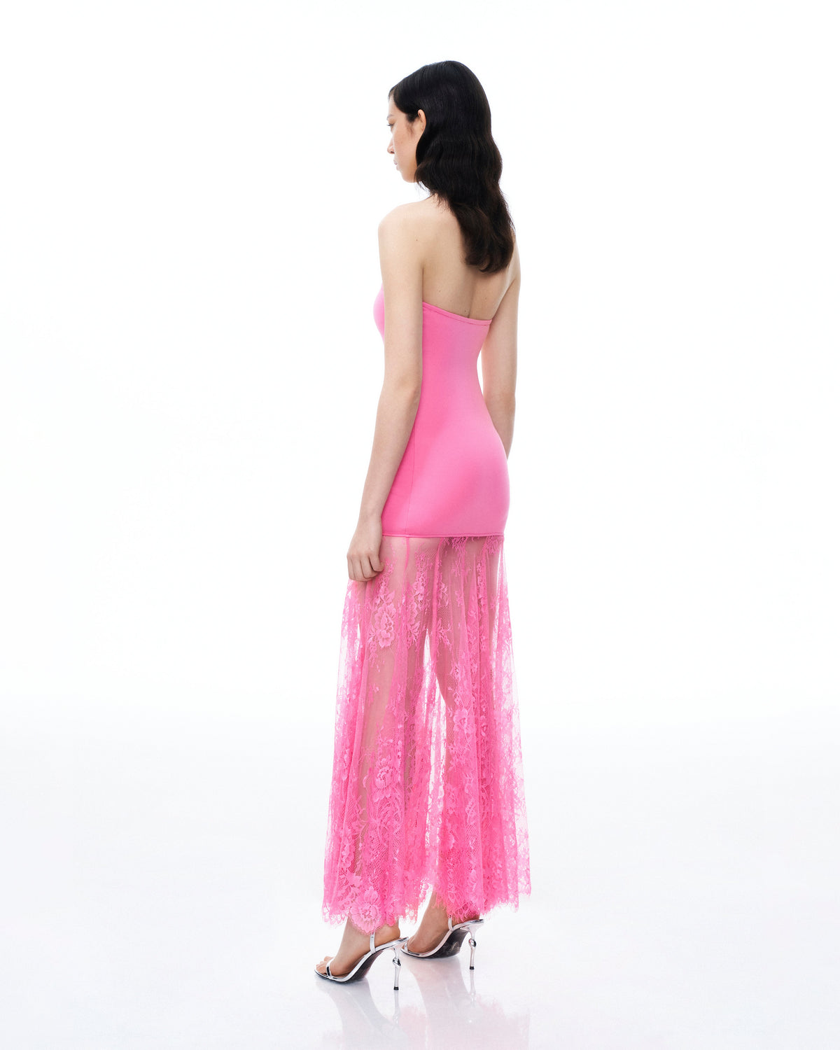 Evadne Floral Lace Dress - Pink | JW PEI