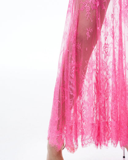 Evadne Floral Lace Dress - Pink | JW PEI