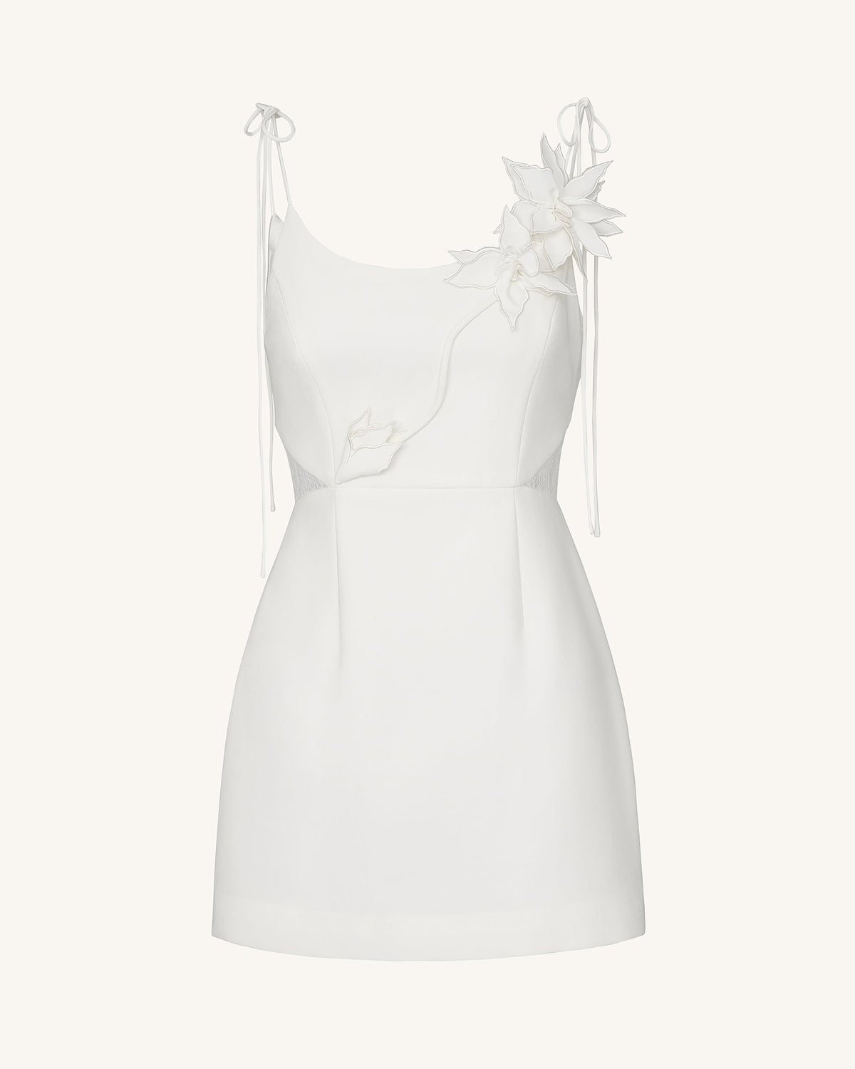 Floral Vine Tie Dress - White | JW PEI