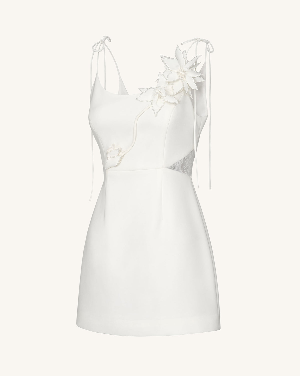 Floral Vine Tie Dress - White | JW PEI