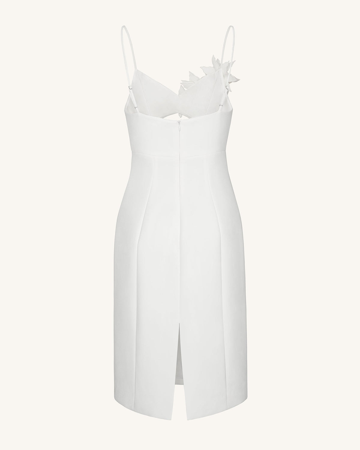 Bloom-Cut Contour Dress - White | JW PEI