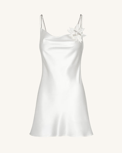 Crystal Flora Slip - White | JW PEI