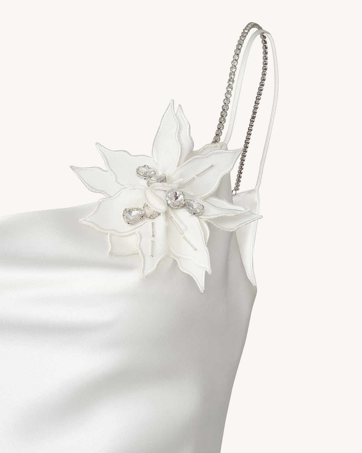 Crystal Flora Slip - White | JW PEI
