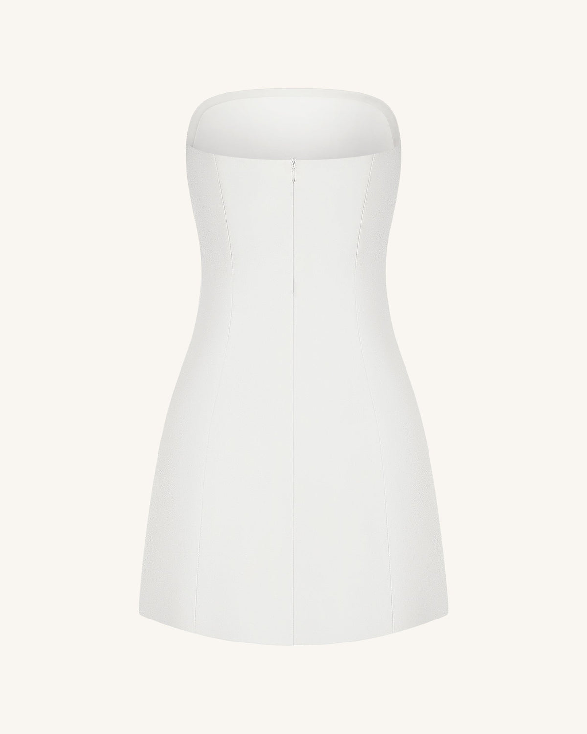 Orchid Appliqué Strapless Dress - White | JW PEI