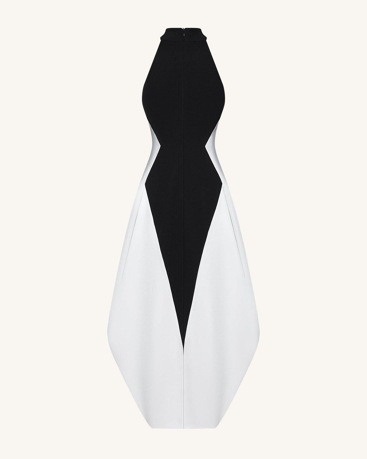 Monochrome Paneled Maxi Dress – Black | JW PEI