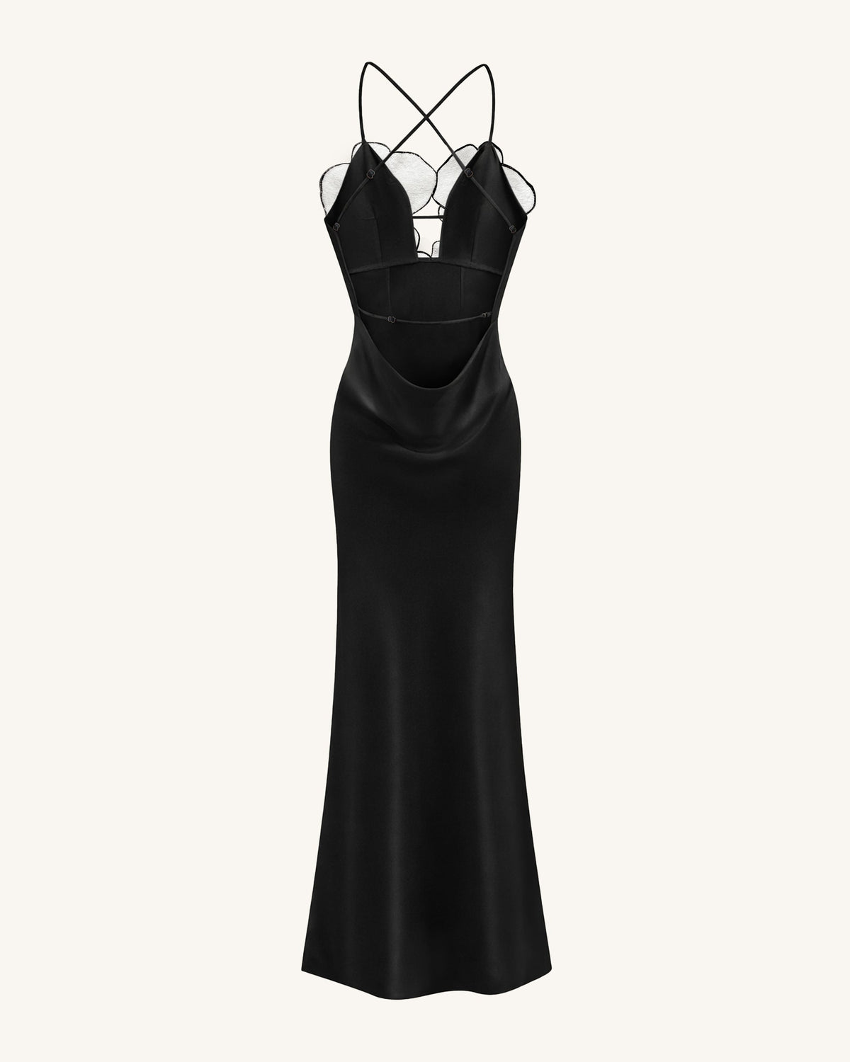 Orchid Embroidered Dress – Black/White | JW PEI