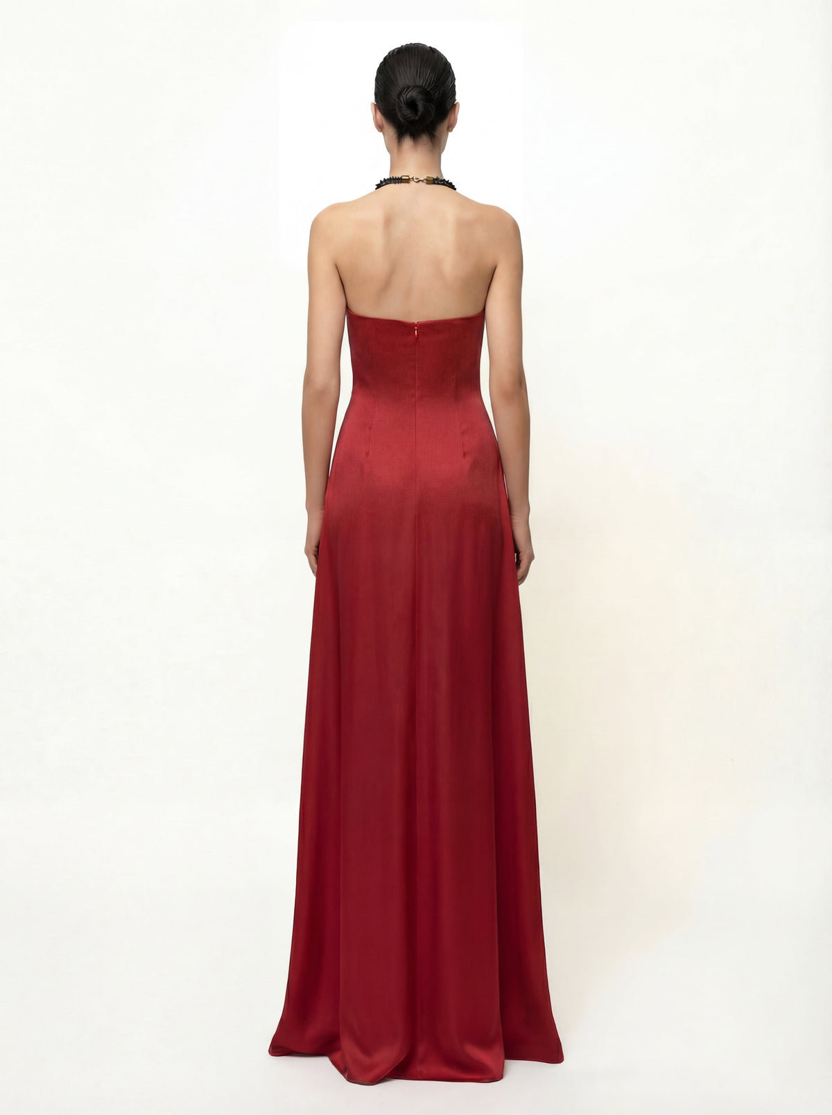 Iris Floral Print Halter Maxi Dress - Ruby | JW PEI