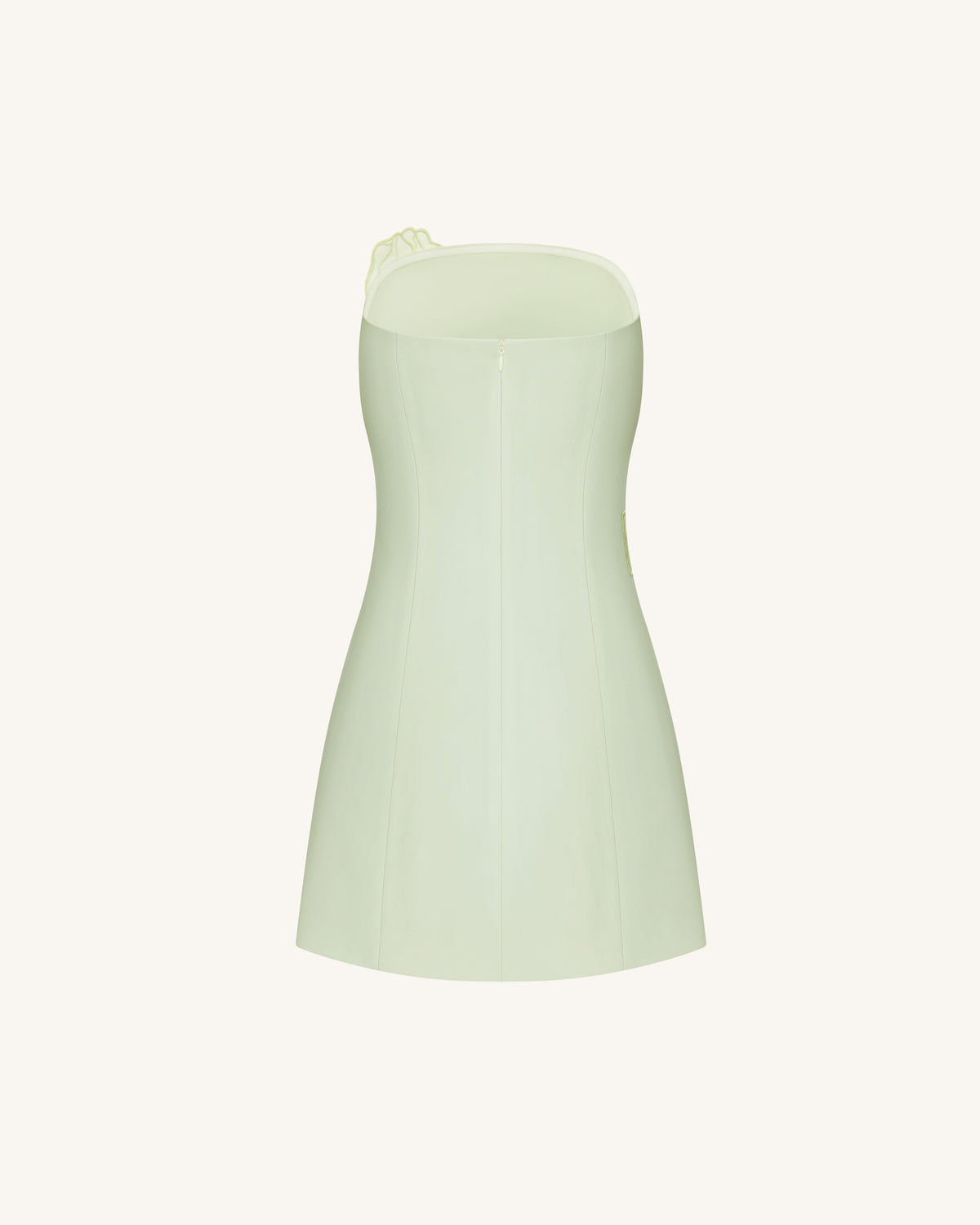 Iris Floral Print Strapless Dress - Green | JW PEI