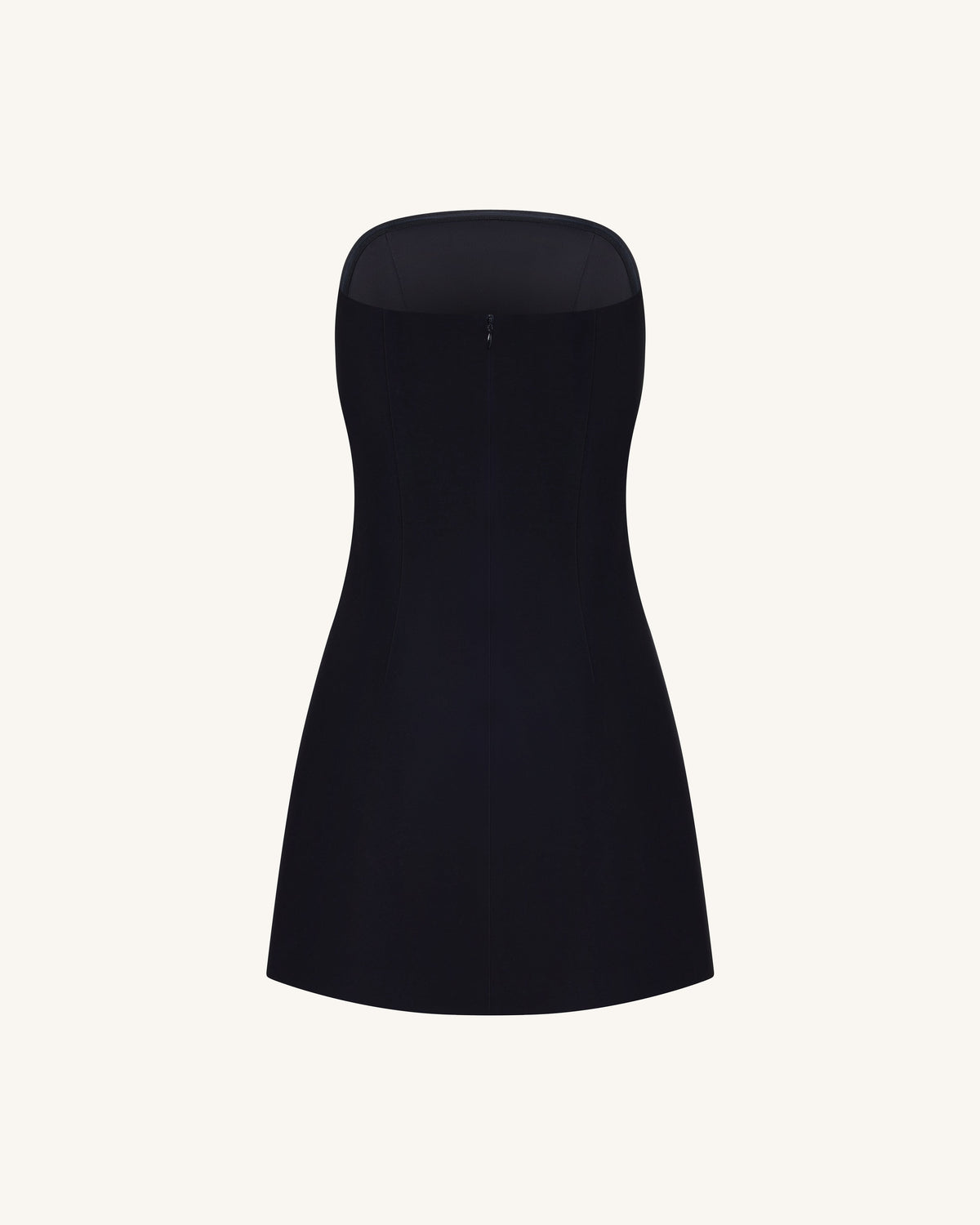 Strapless Floral Appliqué Dress - Black | JW PEI