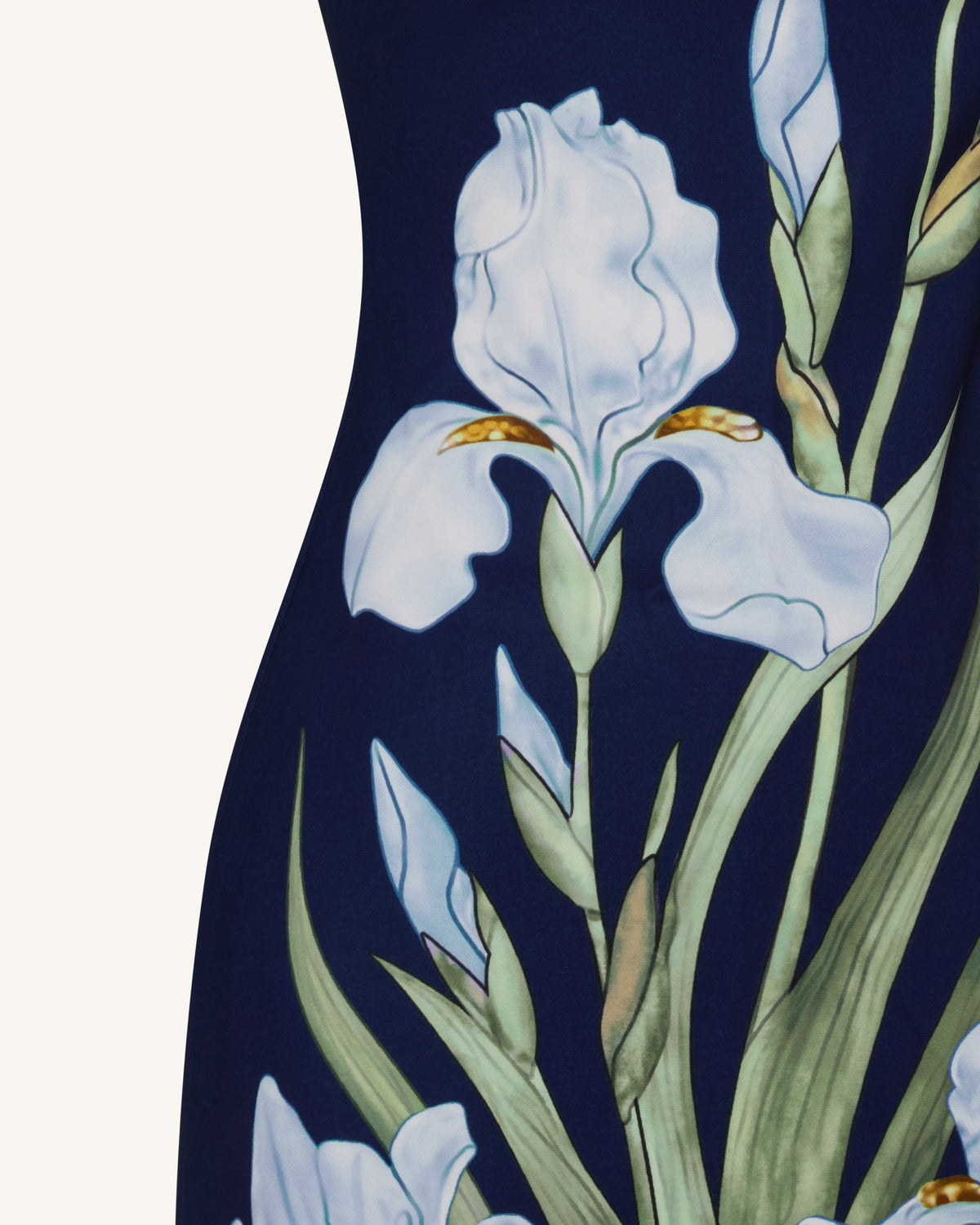 Floral Printed Mini Dress - Navy blue | JW PEI