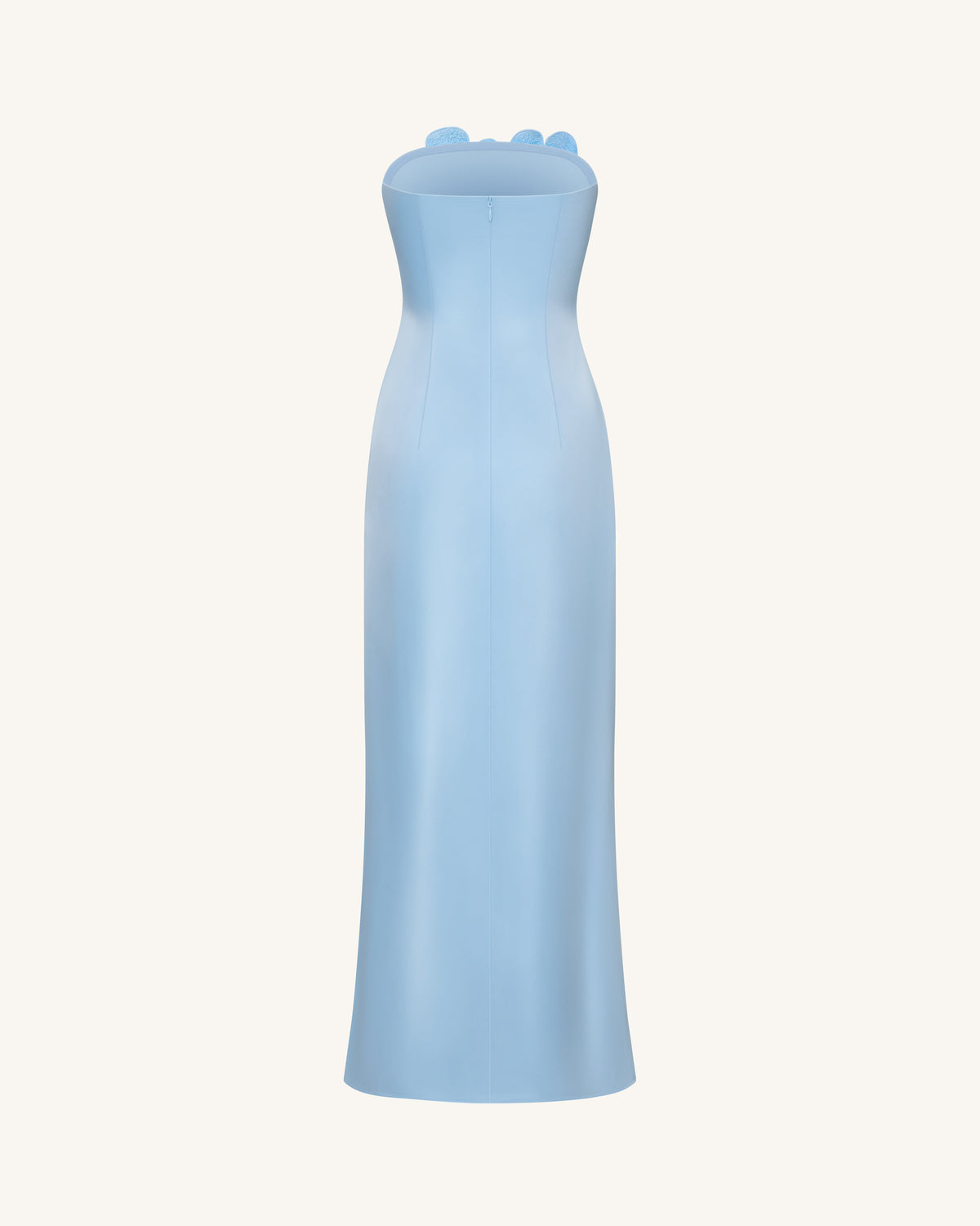 Floral Embroidered Long Dress - Blue | JW PEI