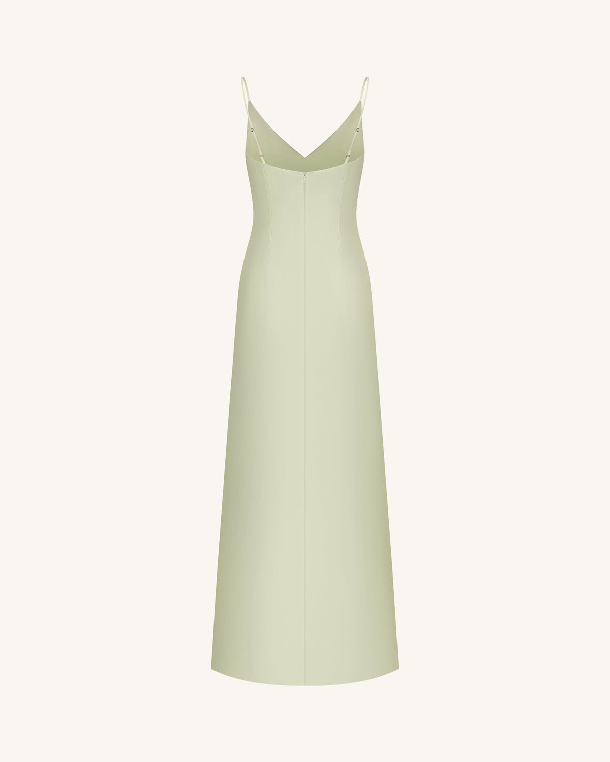 Iris Motif Satin Slip Gown - Light Green/Purple | JW PEI