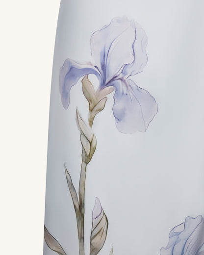 Iris Motif Satin Slip Gown - Light Blue | JW PEI