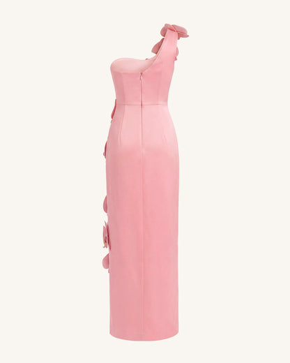 Orchid Embellished Cutout Slit Maxi Dress - Blush Pink | JW PEI