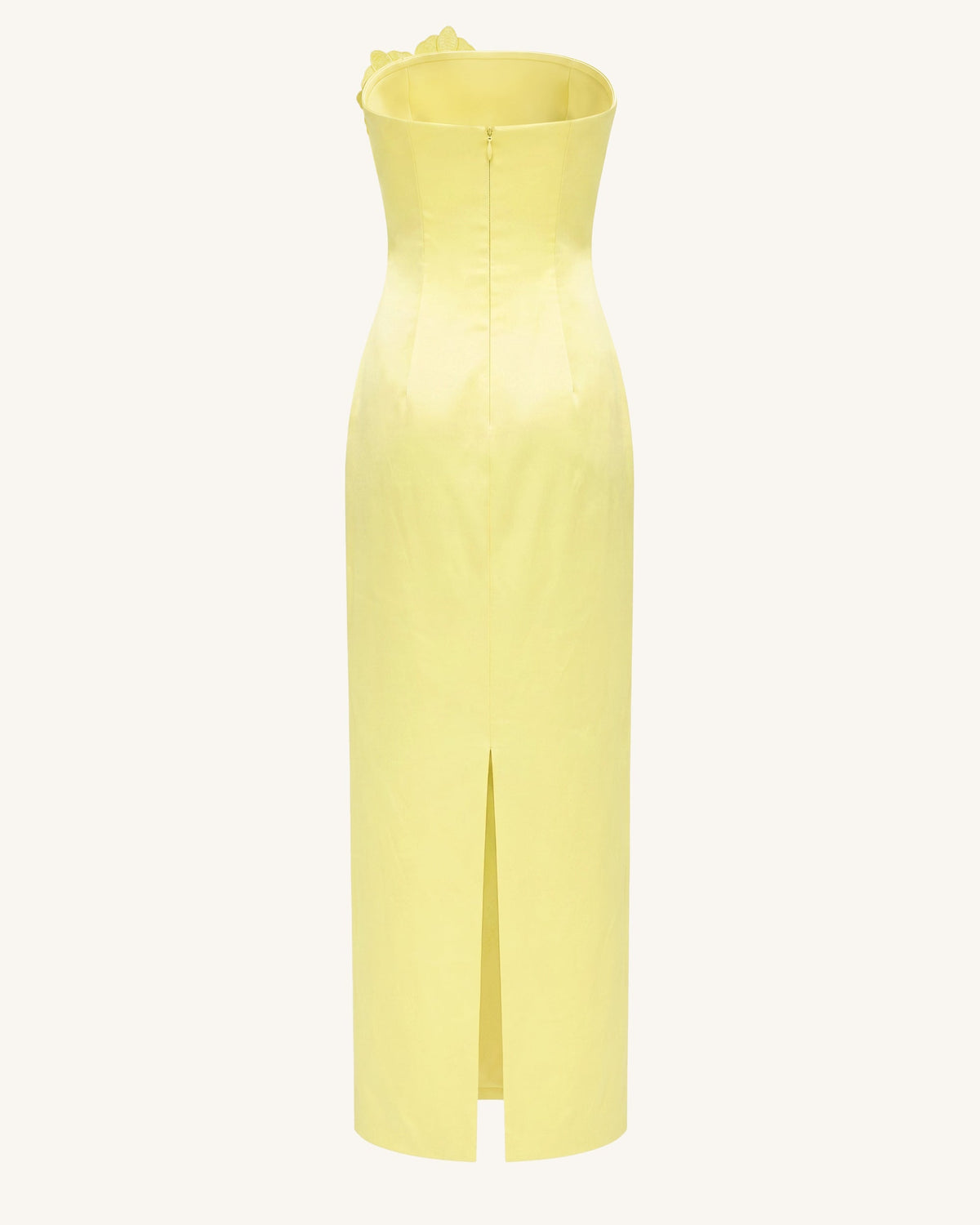 Orchid Embellished Strapless Maxi Dress - Yellow | JW PEI