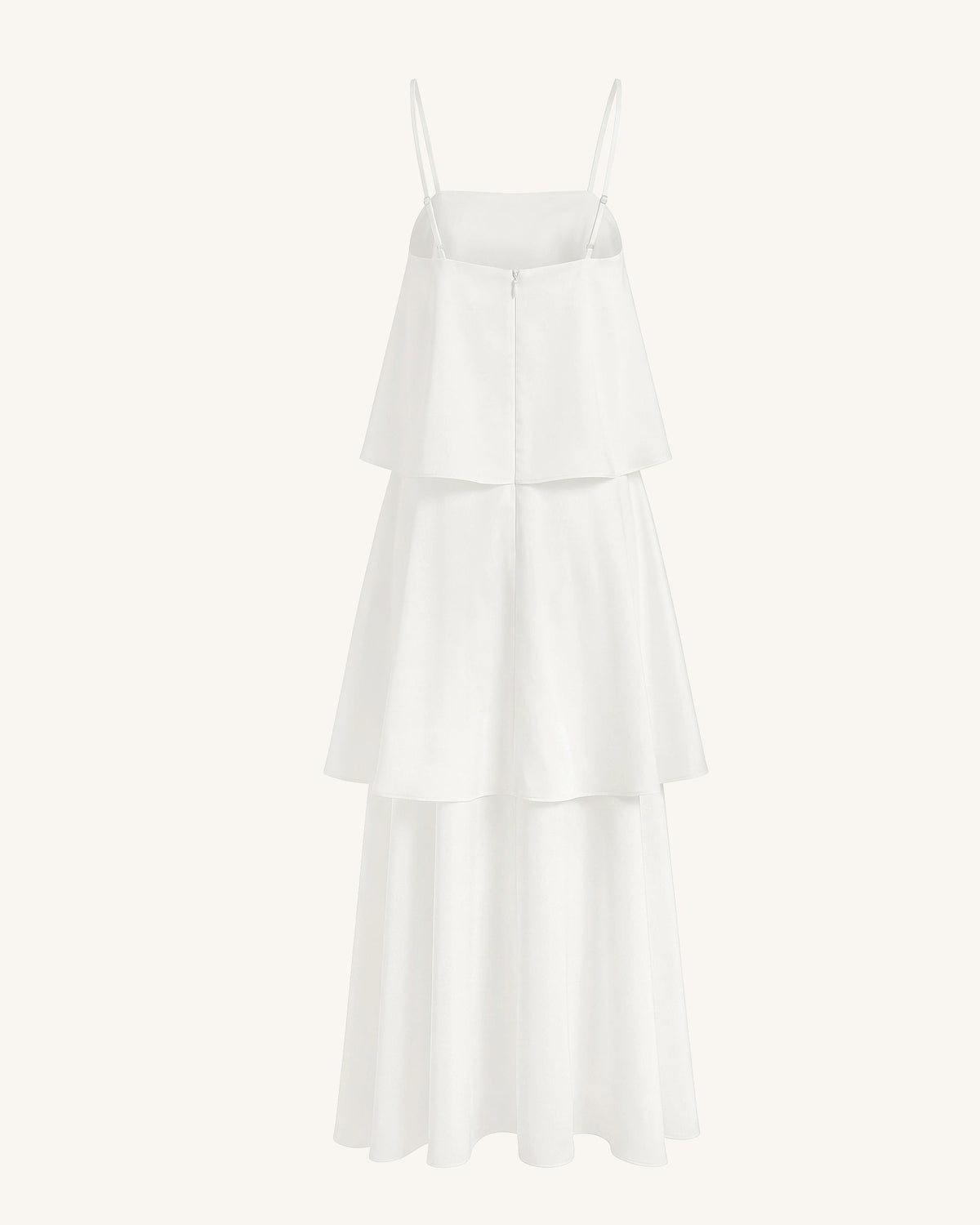 Orchid Embroidered Tiered Maxi Dress - White | JW PEI